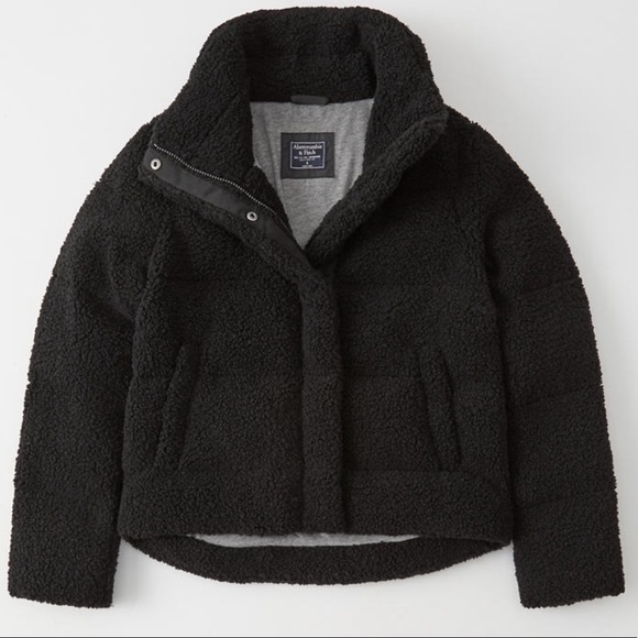 Abercrombie & Fitch Jackets & Blazers - Abercrombie & Fitch Sherpa ultra mini puffer